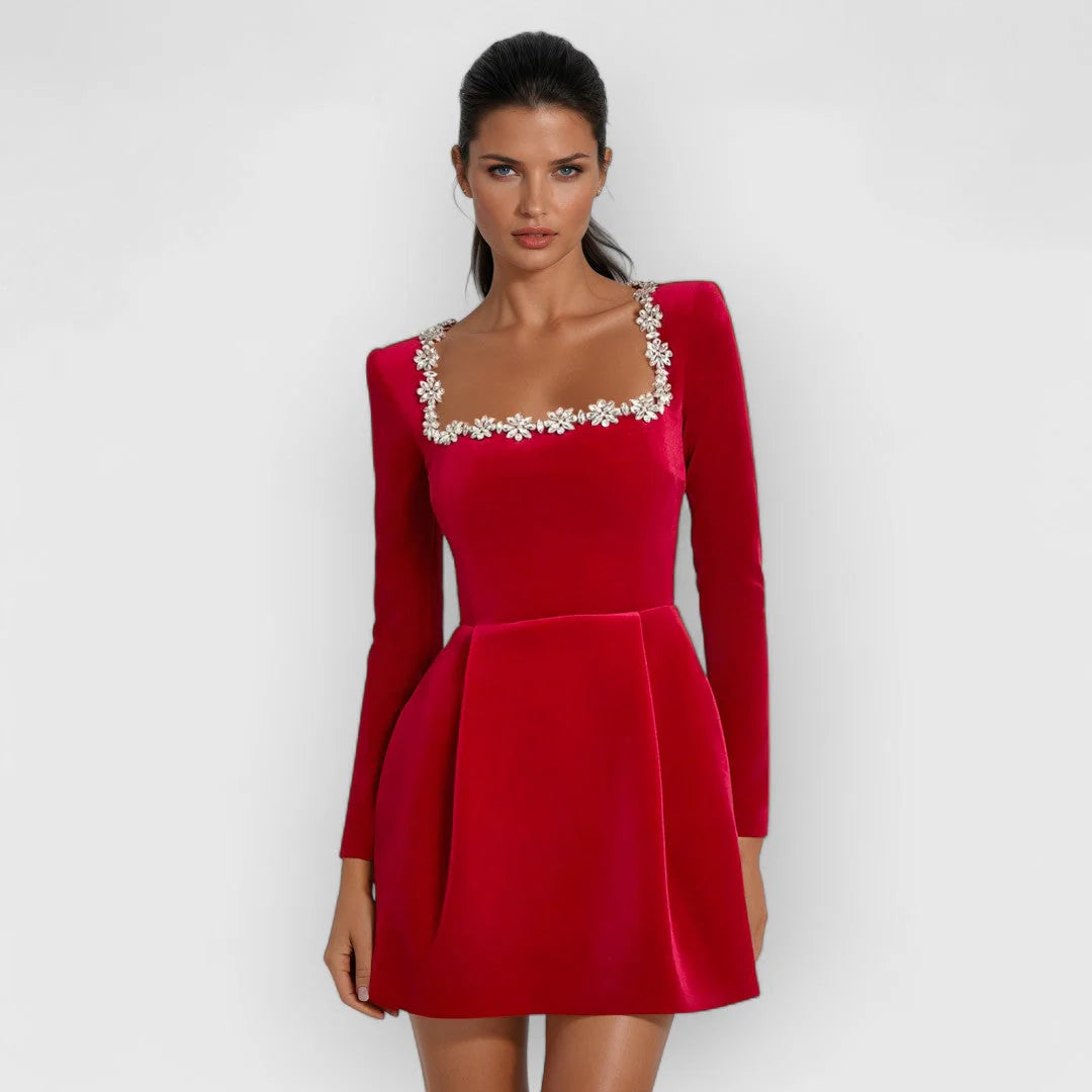 Fiona | Elegant Velvet Dress