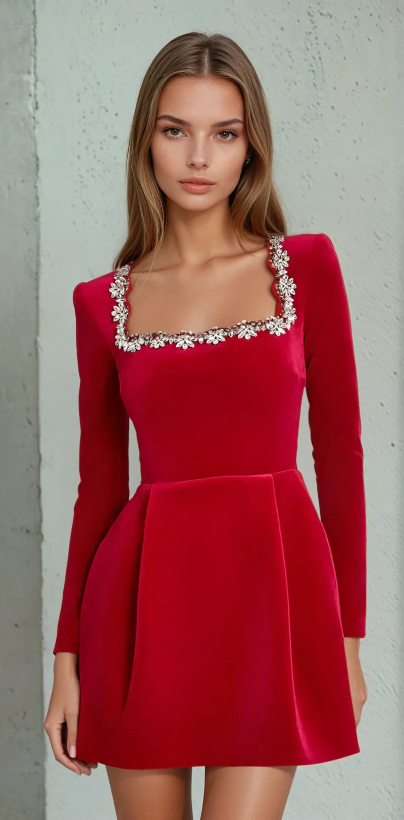 Fiona | Elegant Velvet Dress